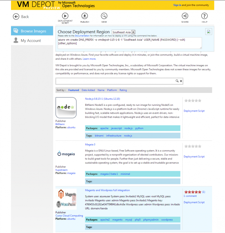 Microsoft เปิดตัว VM Depot แหล่งรวมข้อมูลแอพพลิเคชันเพื่อใช้งานบน ...