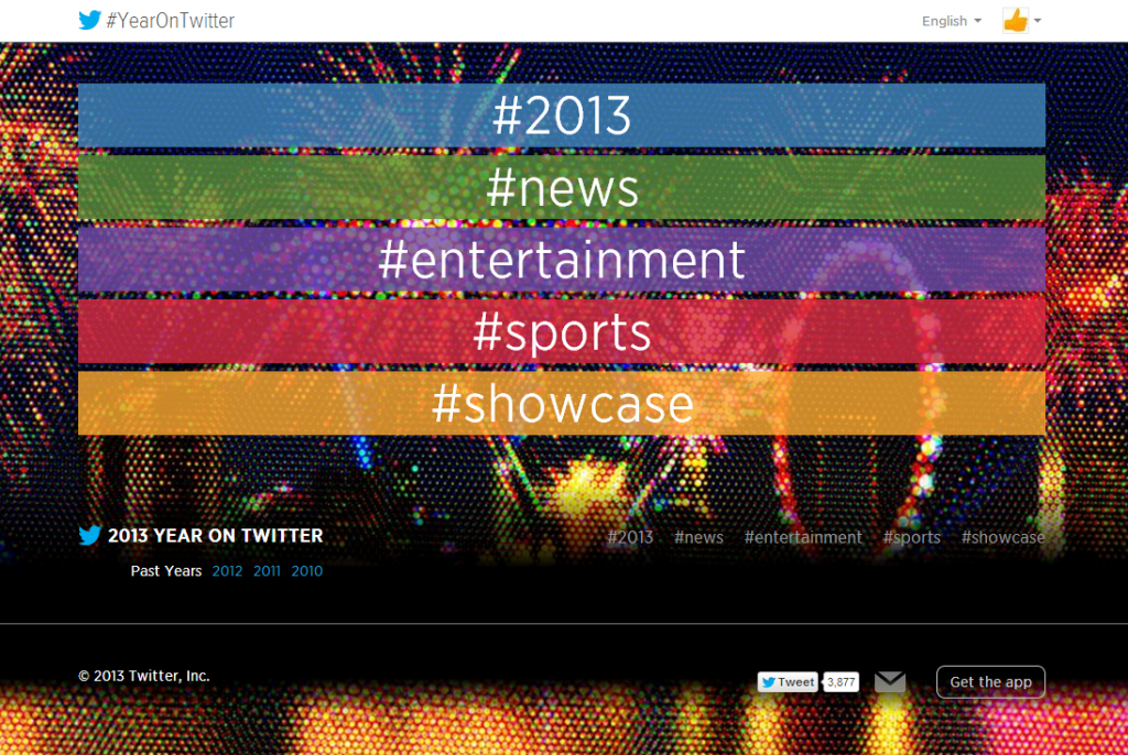 Twitter ปล่อย 2013 Year On Twitter สรุปเรื่องราวน่าสนใจในโลกทวีตภพ ...